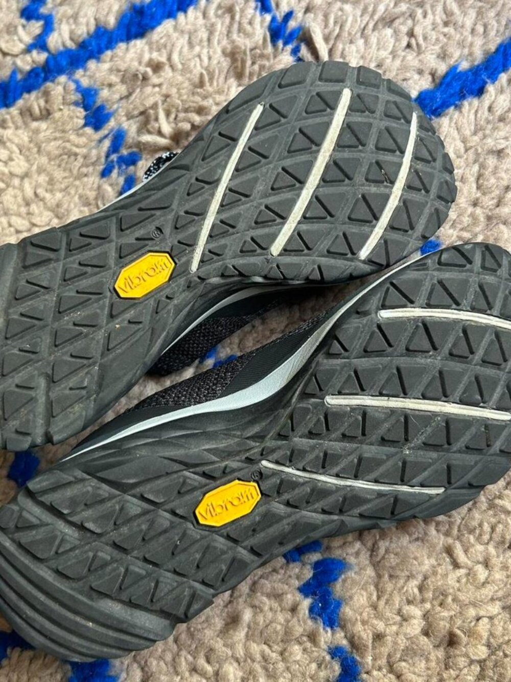 Merrell super lightweight mag-9 vibram black knit trail hiking running shoes - Picture 3 of 5
